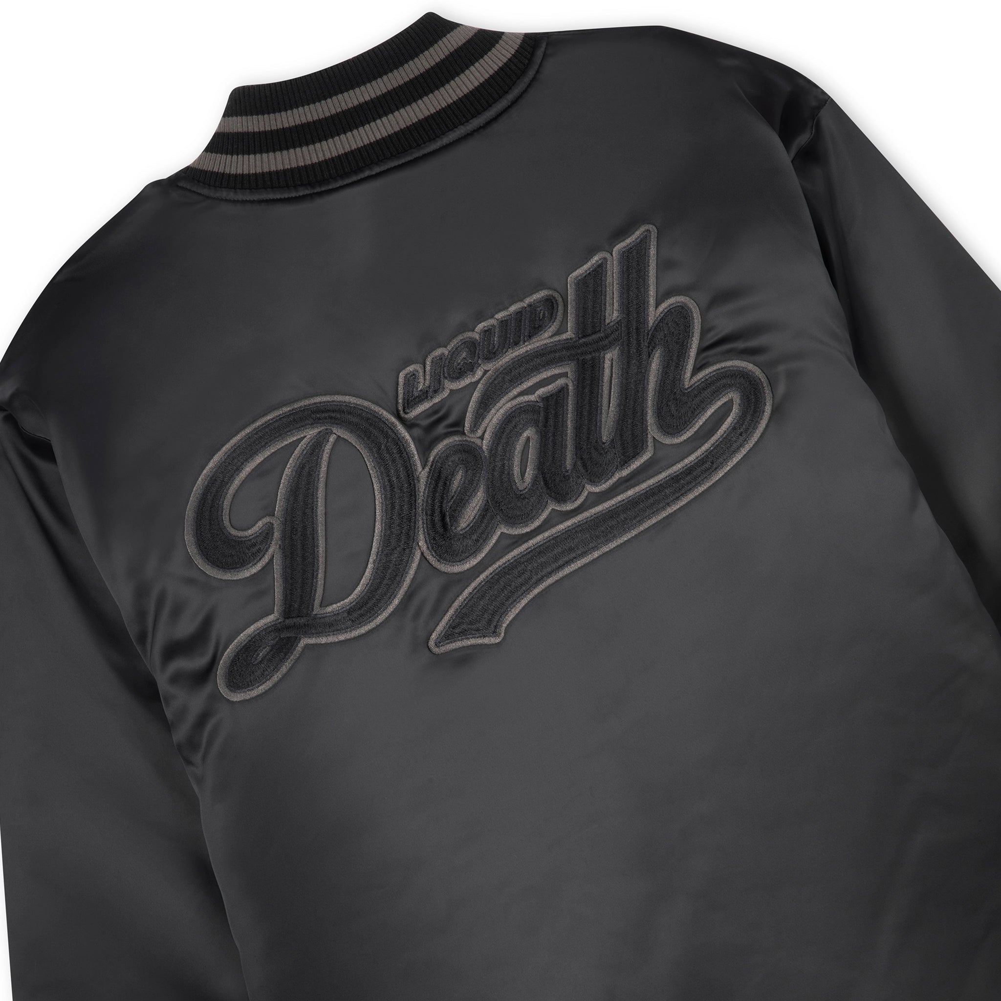 Team Death Satin Bomber Jacket - Image 4