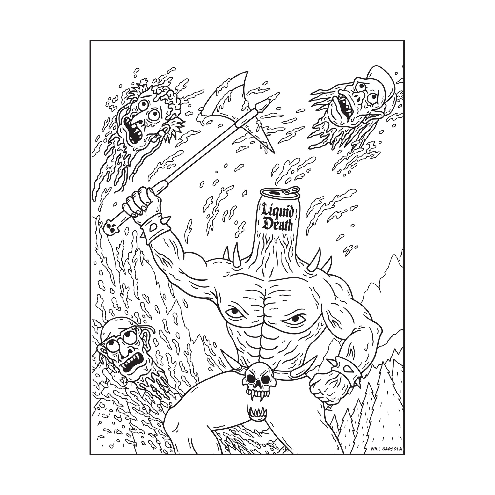 Liquid Death: The Official Coloring Book - Image 3